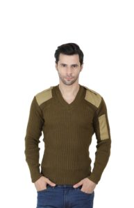 Police and Army Sweater Dark Khakhi